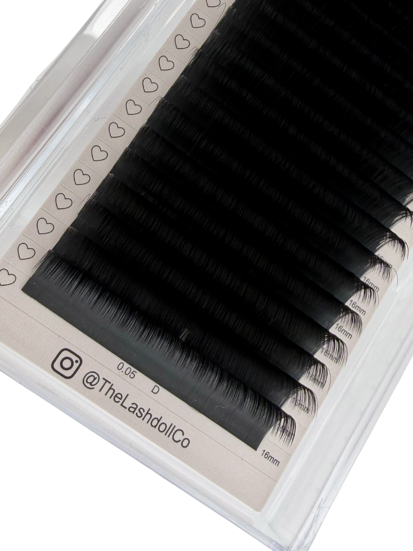 D Curl Individual Length 20 Row Trays